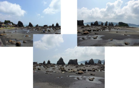 橋杭岩の全貌の写真