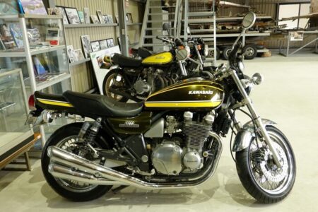 ドレミコレクションで制作しているバイクパーツを付けたバイクの写真