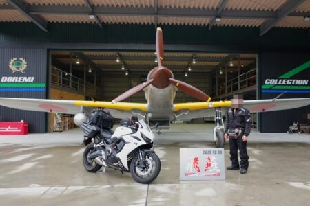 飛燕とCBRと自分のコラボ写真