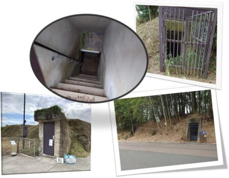 コンクリート製防空壕の写真