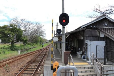 北条鉄道「法華口駅」駅舎の写真