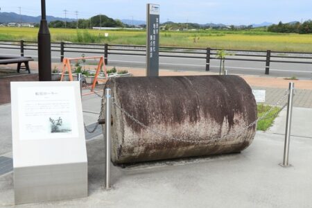 人力転圧ローラーの写真