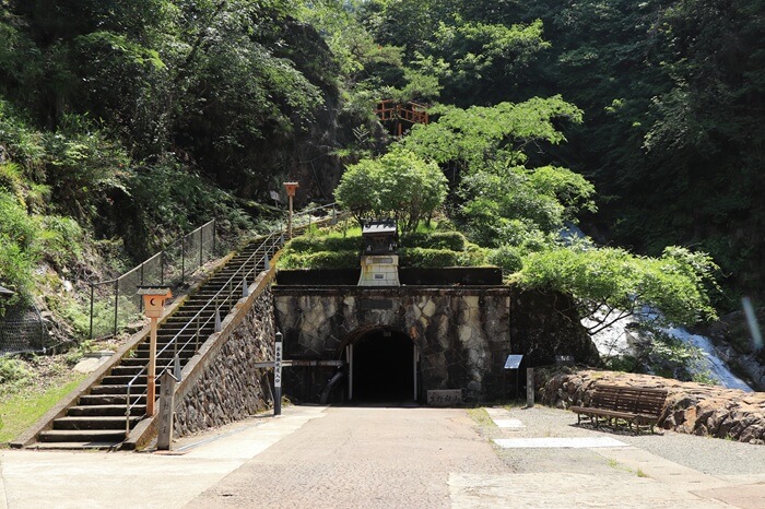 生野銀山坑道入口(金香瀬坑口)の写真